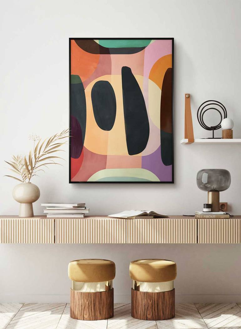 Original Cubism Abstract Painting by Daniel Bautista