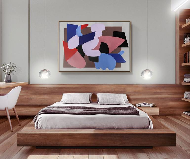 Original Cubism Abstract Painting by Daniel Bautista