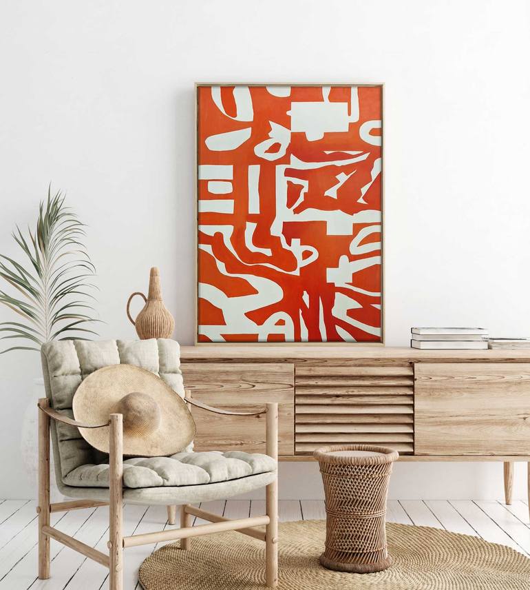 Original Abstract Expressionism Abstract Painting by Daniel Bautista