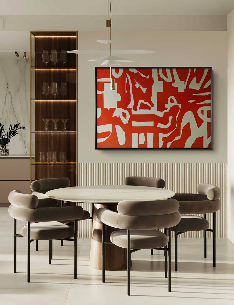 Original Abstract Expressionism Abstract Painting by Daniel Bautista