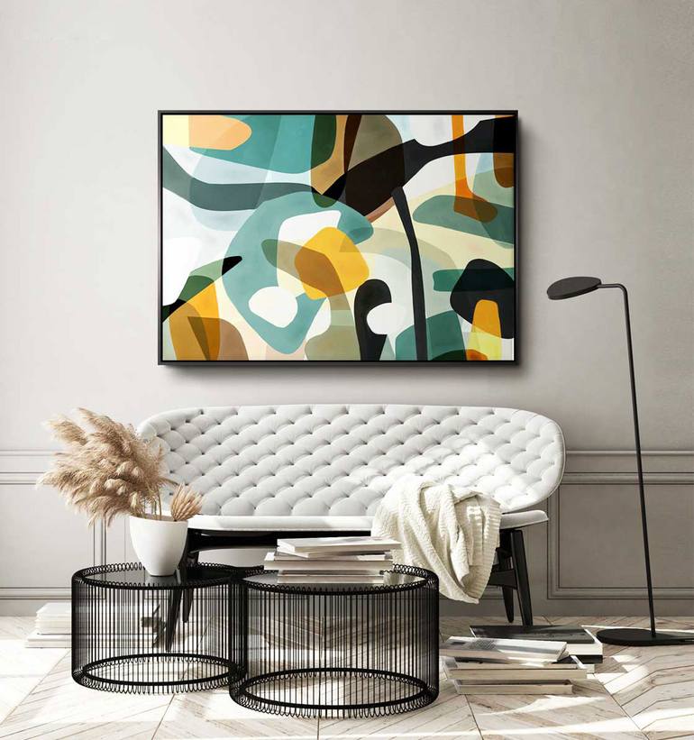 Original Cubism Abstract Painting by Daniel Bautista