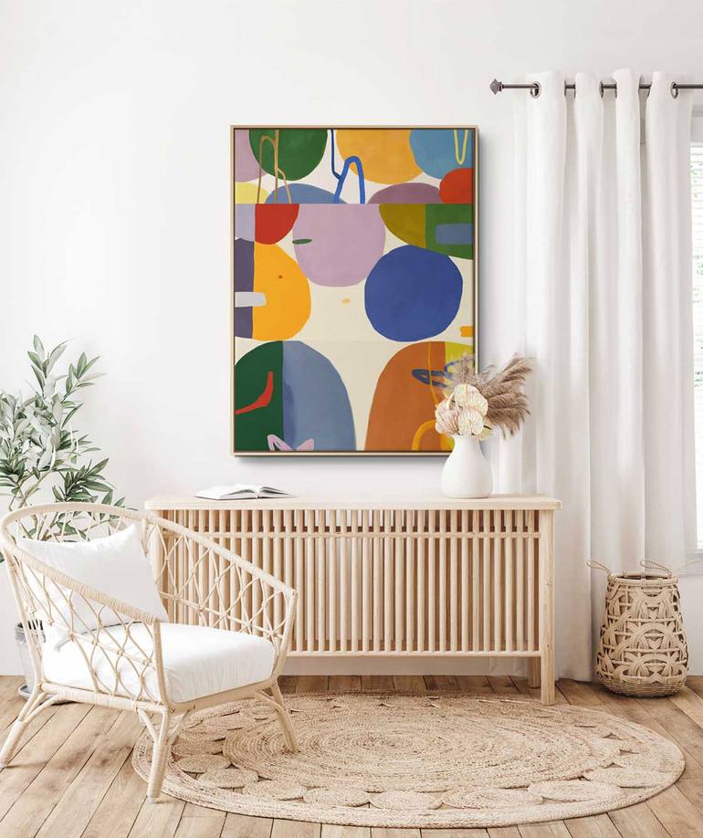 Original Abstract Expressionism Abstract Painting by Daniel Bautista