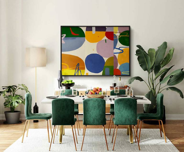 Original Abstract Expressionism Abstract Painting by Daniel Bautista