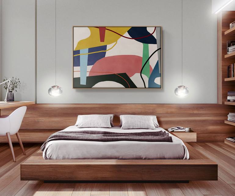Original Abstract Expressionism Abstract Painting by Daniel Bautista