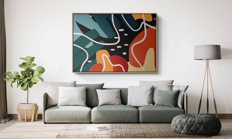 Original Modern Abstract Painting by Daniel Bautista