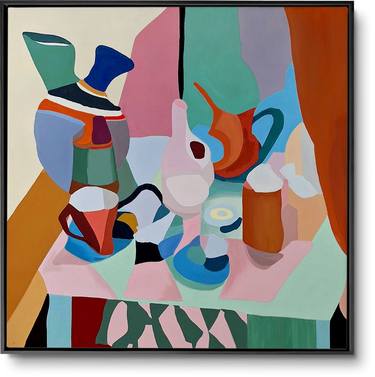 Original Cubism Abstract Paintings by Daniel Bautista