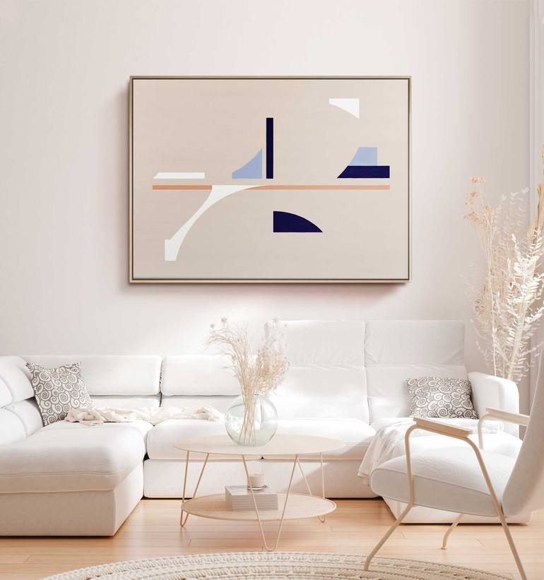 Original Cubism Abstract Painting by Daniel Bautista