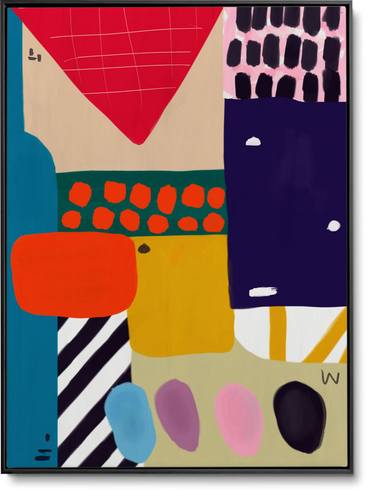 Original Abstract Expressionism Abstract Painting by Daniel Bautista