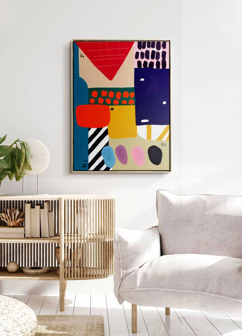 Original Abstract Expressionism Abstract Painting by Daniel Bautista