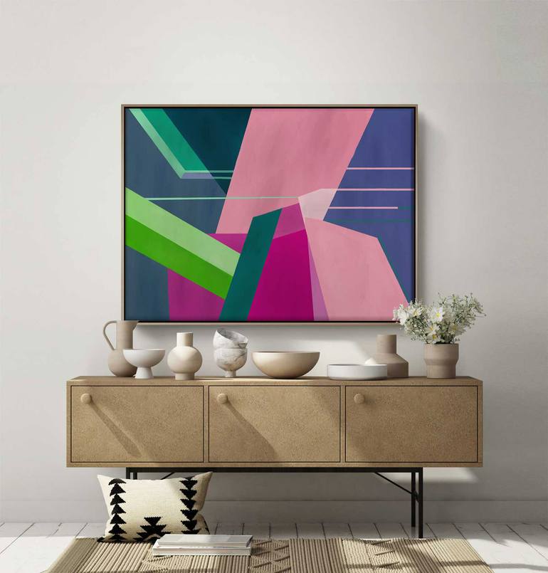 Original Abstract Expressionism Abstract Painting by Daniel Bautista