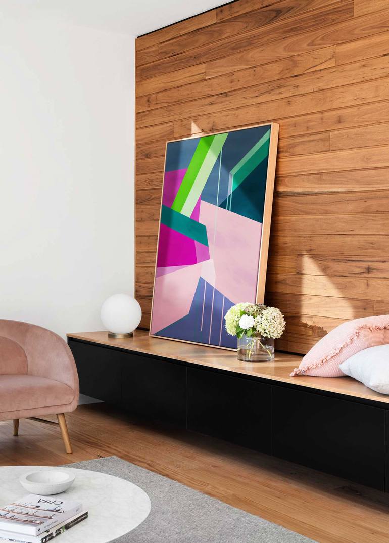 Original Abstract Expressionism Abstract Painting by Daniel Bautista