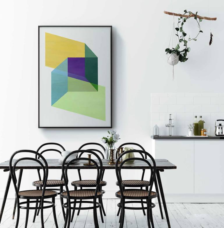 Original Modernism Abstract Painting by Daniel Bautista