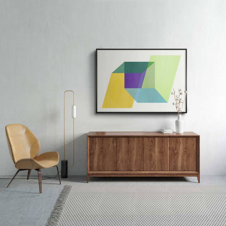 Original Modernism Abstract Painting by Daniel Bautista