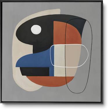 Original Art Deco Abstract Painting by Daniel Bautista