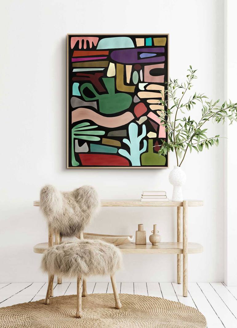 Original Cubism Abstract Painting by Daniel Bautista