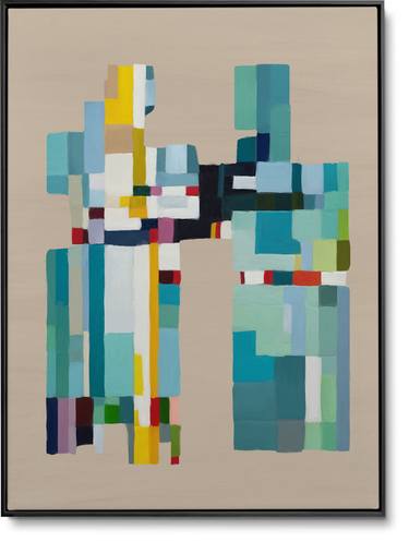 Original Cubism Abstract Paintings by Daniel Bautista