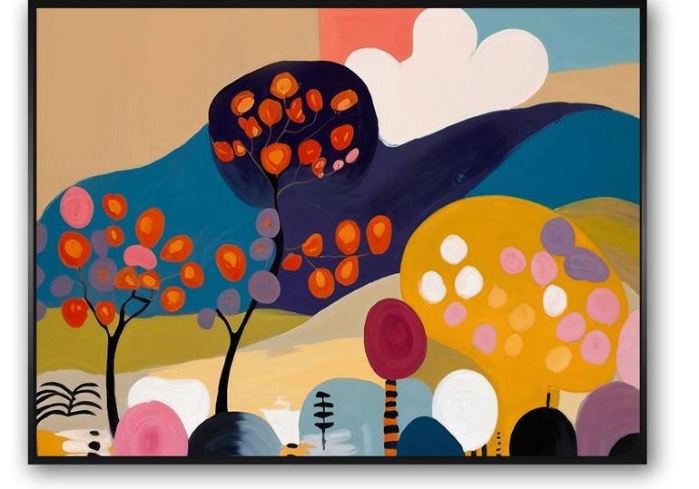 Original Cubism Abstract Painting by Daniel Bautista