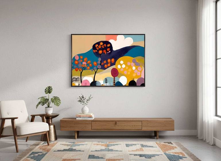 Original Cubism Abstract Painting by Daniel Bautista