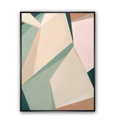 Original Abstract Geometric Paintings by Daniel Bautista