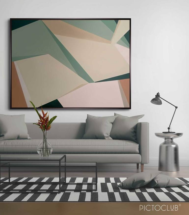 Original Geometric Painting by Daniel Bautista