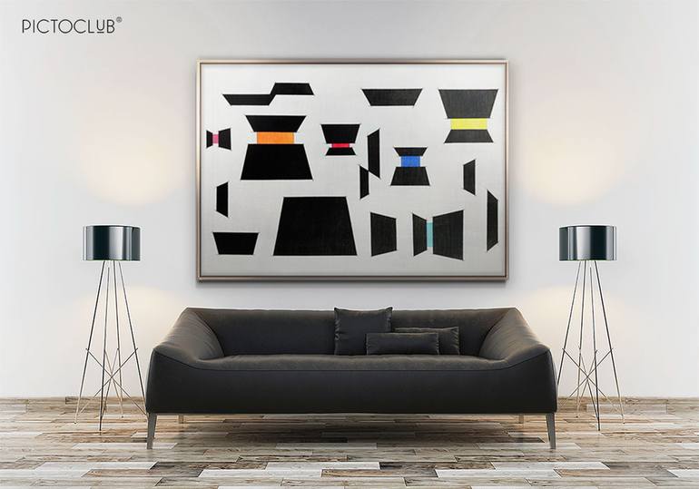 Original Abstract Painting by Daniel Bautista