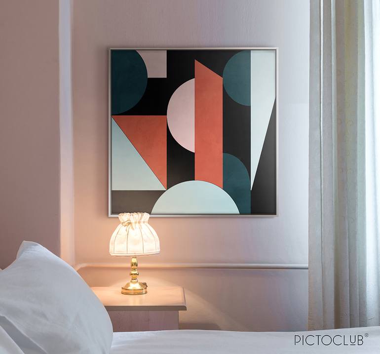 Original Geometric Painting by Daniel Bautista