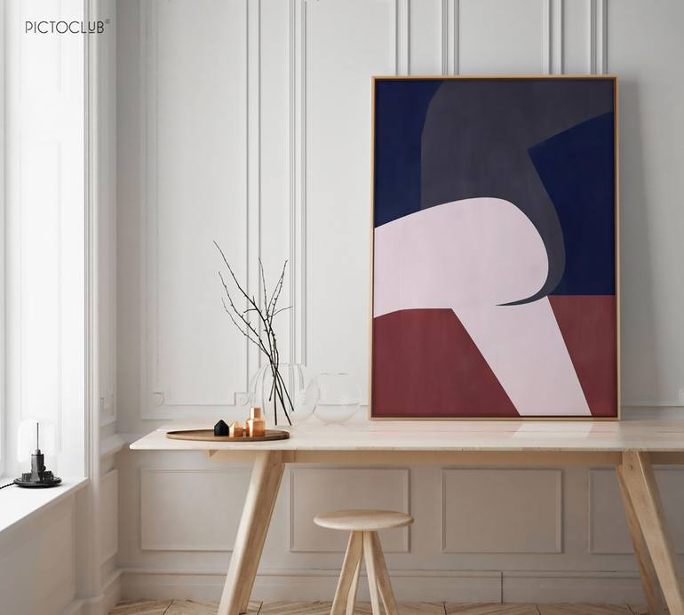 Original Cubism Abstract Painting by Daniel Bautista