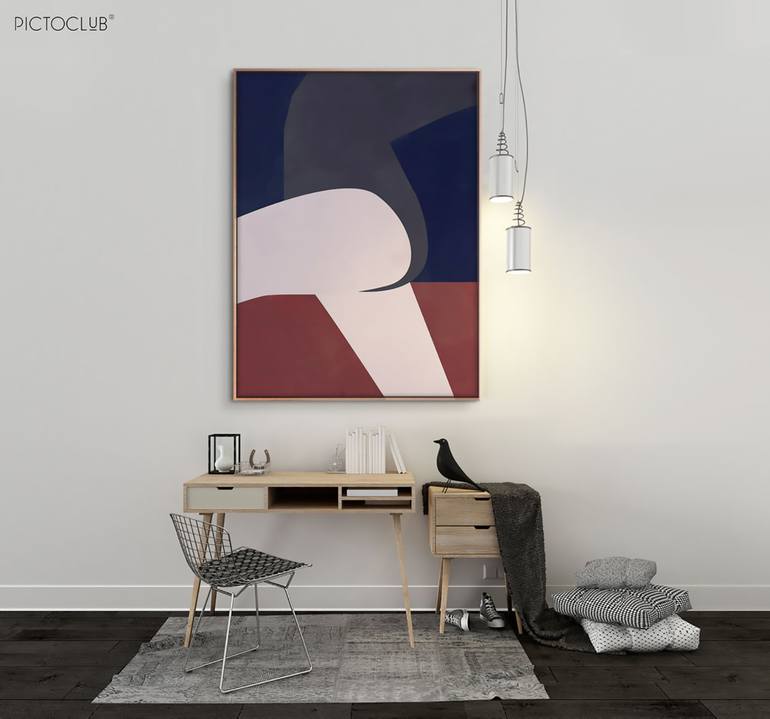 Original Cubism Abstract Painting by Daniel Bautista