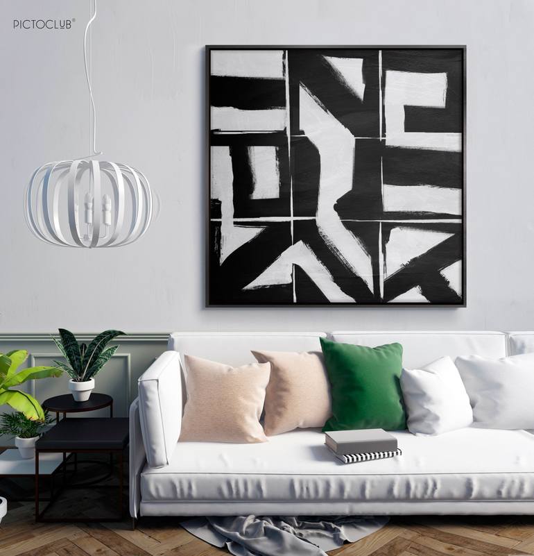 Original Cubism Abstract Painting by Daniel Bautista