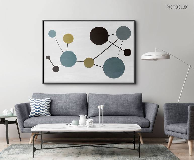 Original Modernism Abstract Painting by Daniel Bautista