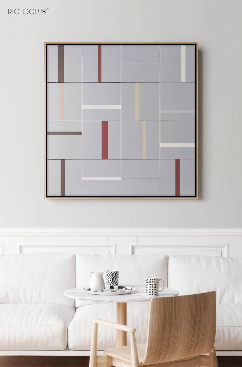 Original Cubism Abstract Painting by Daniel Bautista