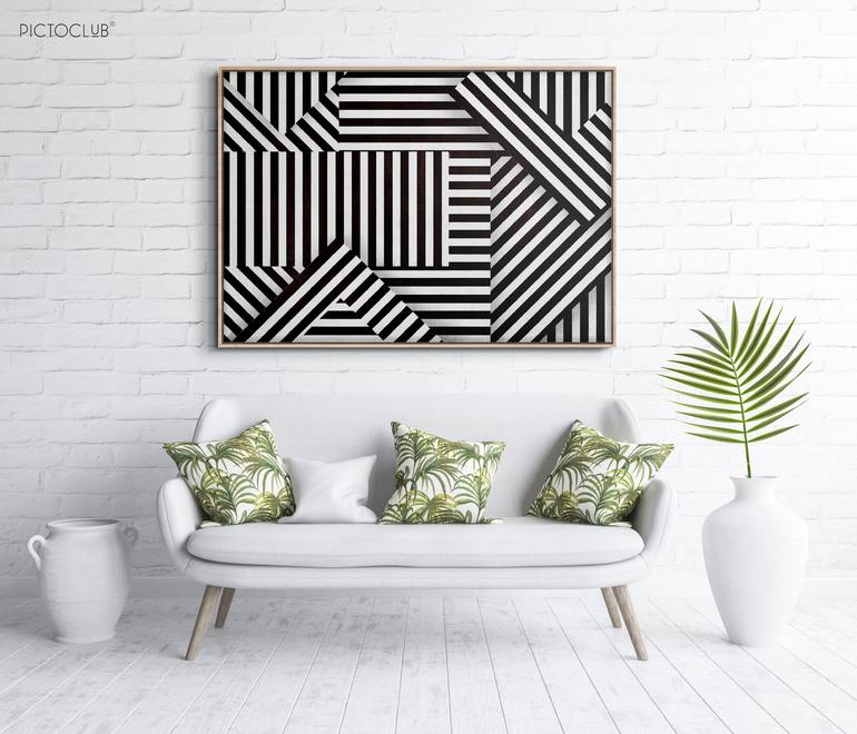 Original Cubism Abstract Painting by Daniel Bautista