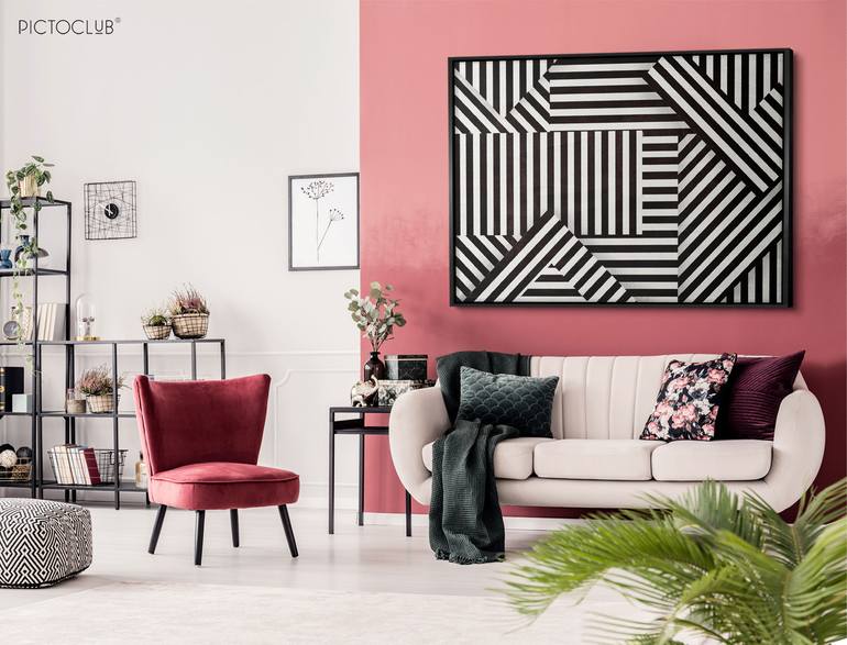 Original Cubism Abstract Painting by Daniel Bautista