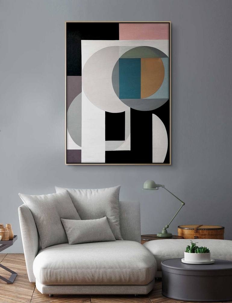 Original Cubism Abstract Painting by Daniel Bautista