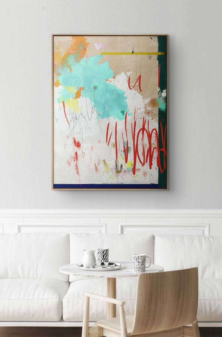 Original Conceptual Abstract Painting by Daniel Bautista