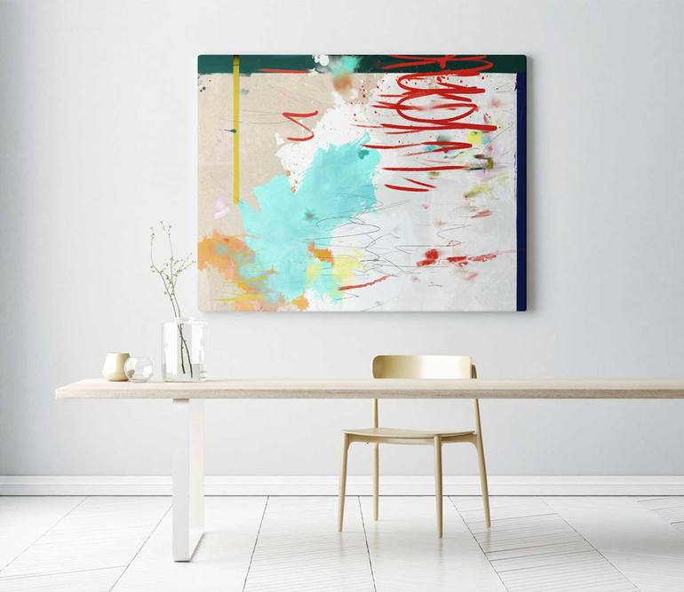 Original Conceptual Abstract Painting by Daniel Bautista