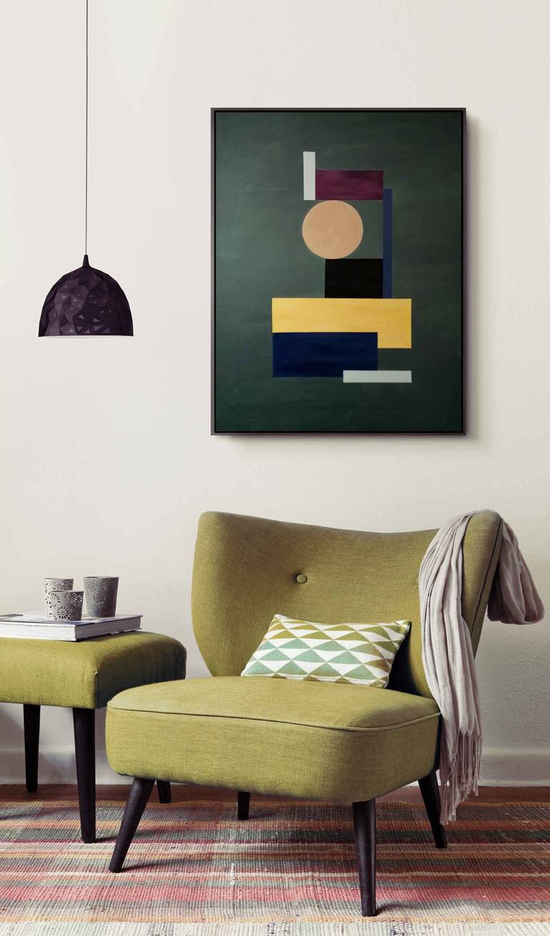 Original Geometric Painting by Daniel Bautista