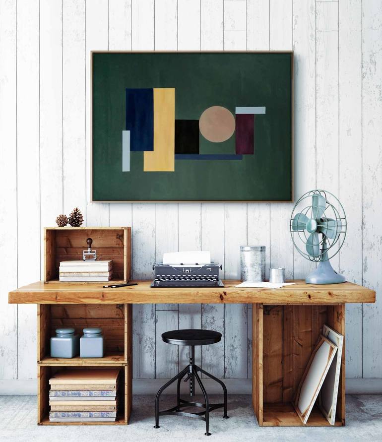 Original Geometric Painting by Daniel Bautista