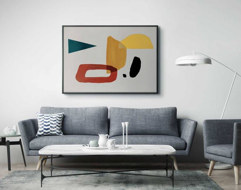 Original Cubism Abstract Painting by Daniel Bautista