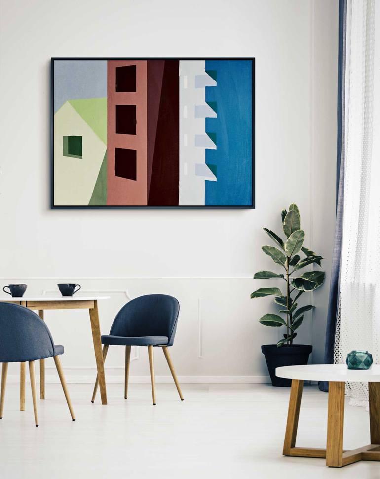 Original Geometric Painting by Daniel Bautista