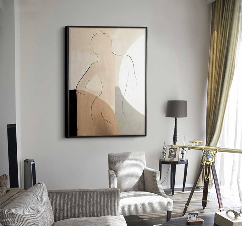 Original Art Deco People Painting by Daniel Bautista