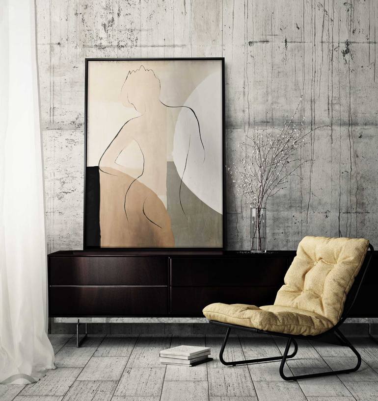 Original Art Deco People Painting by Daniel Bautista