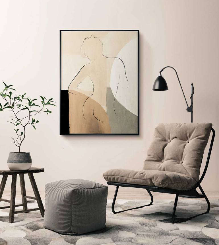 Original Art Deco People Painting by Daniel Bautista