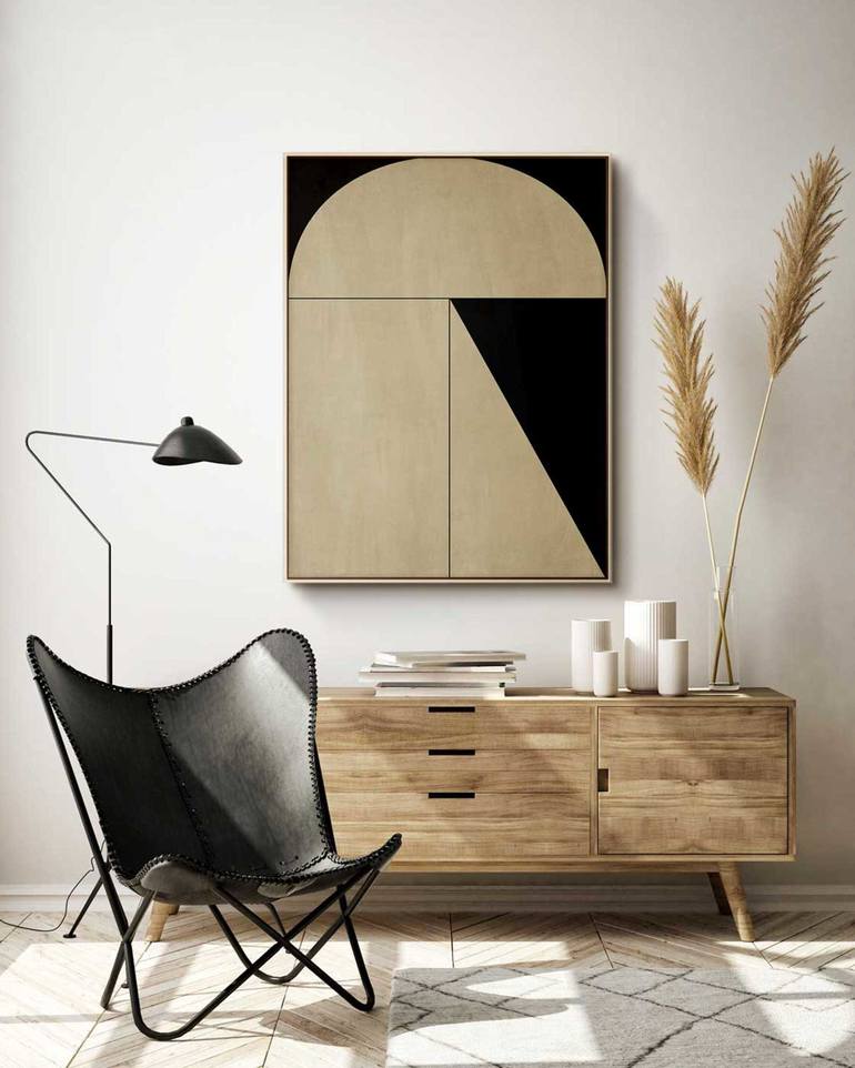 Original Art Deco Abstract Painting by Daniel Bautista