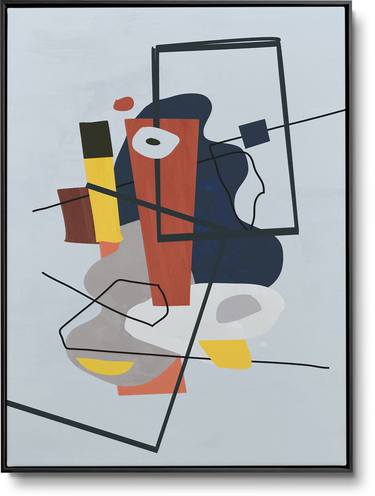 Original Cubism Abstract Paintings by Daniel Bautista