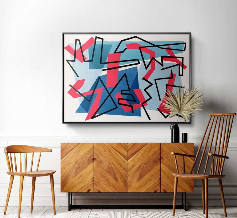 Original Abstract Painting by Daniel Bautista