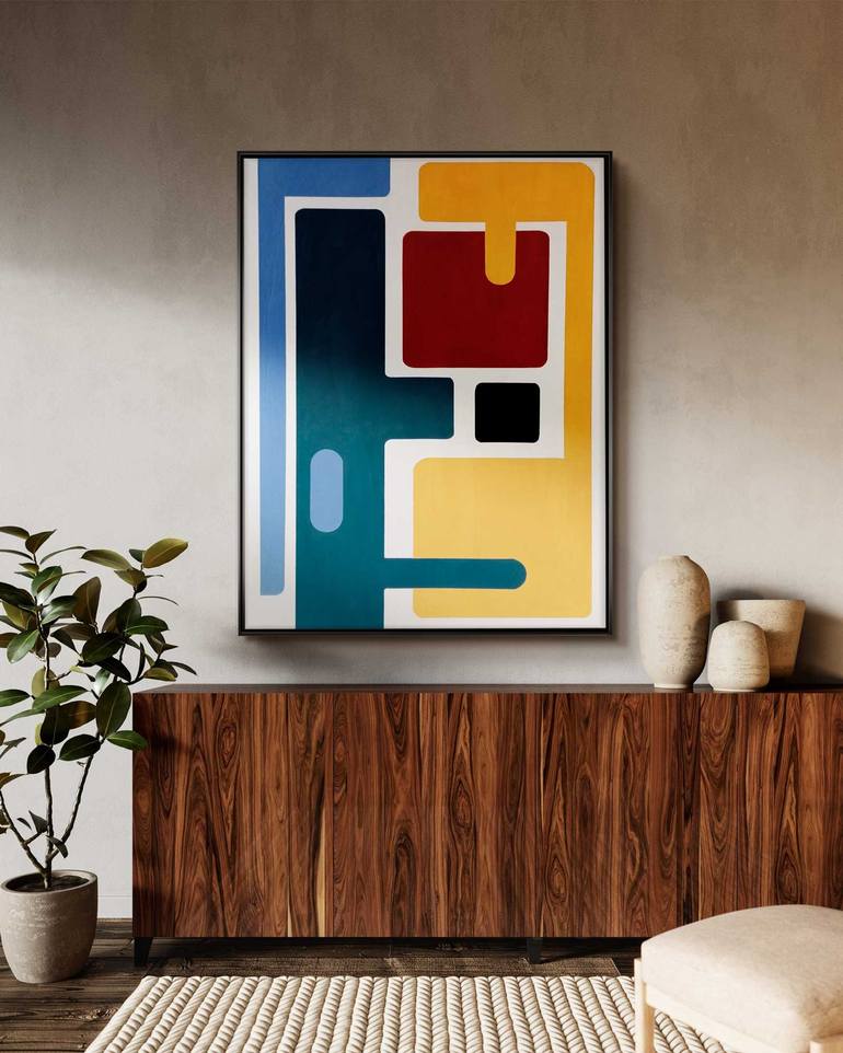 Original Abstract Painting by Daniel Bautista