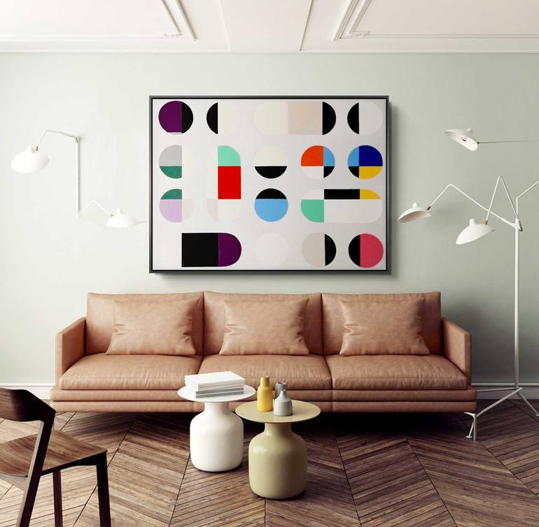 Original Cubism Abstract Painting by Daniel Bautista