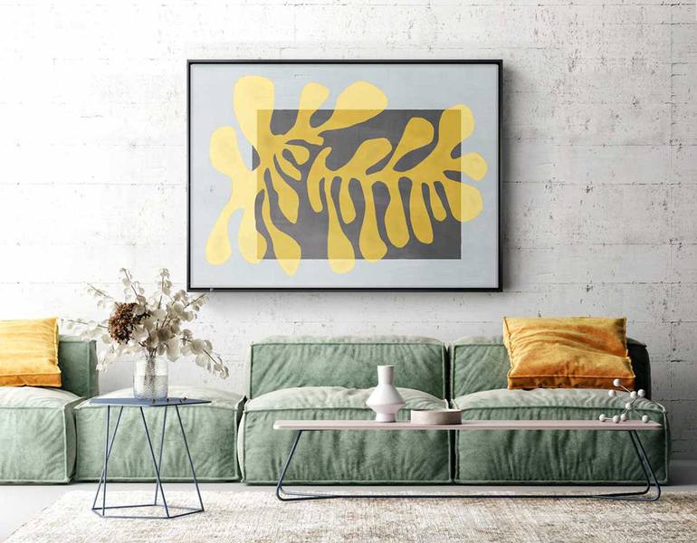Original Art Deco Abstract Painting by Daniel Bautista