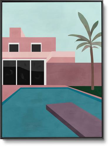 Original Art Deco Architecture Paintings by Daniel Bautista